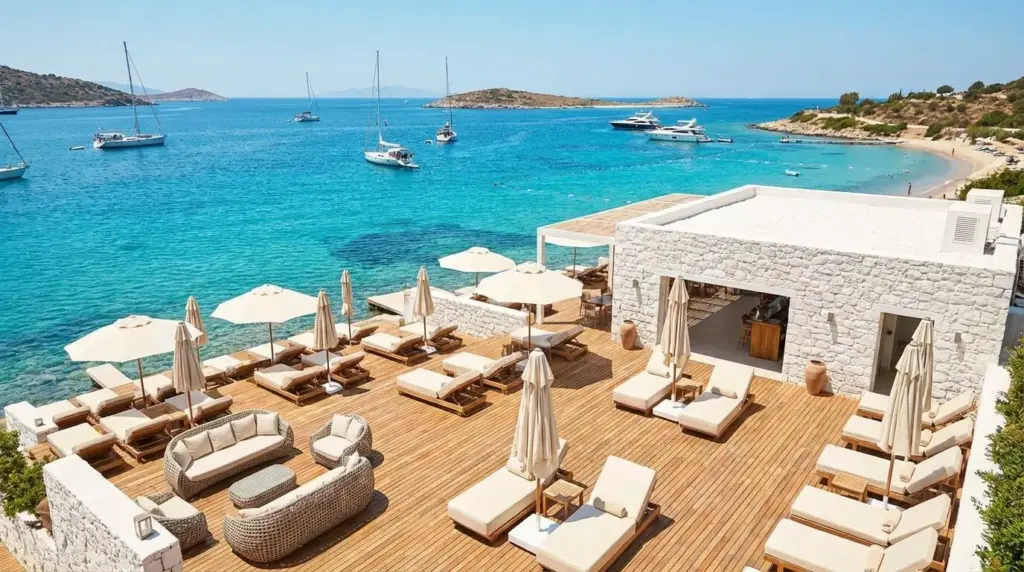 Бодрум роскошный пляжный клуб - Премиальные инсентив-мероприятия на побережье Эгейского моря, эксклюзивная площадка