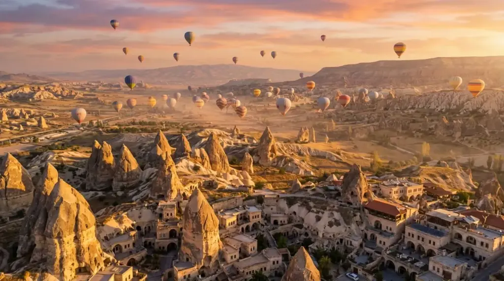 Каппадокия воздушные шары - Рассвет над сказочными дымоходами, уникальная атмосфера, опыт корпоративного мероприятия